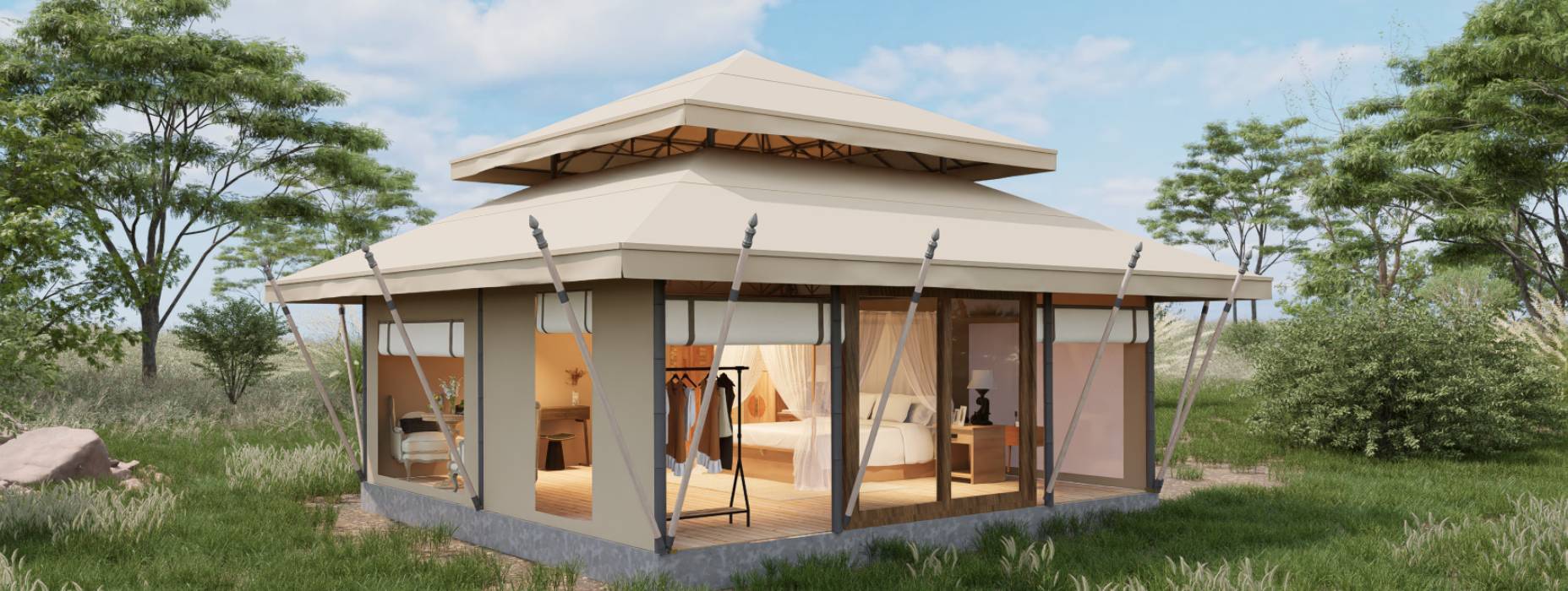 灞桥区户外野奢帐篷